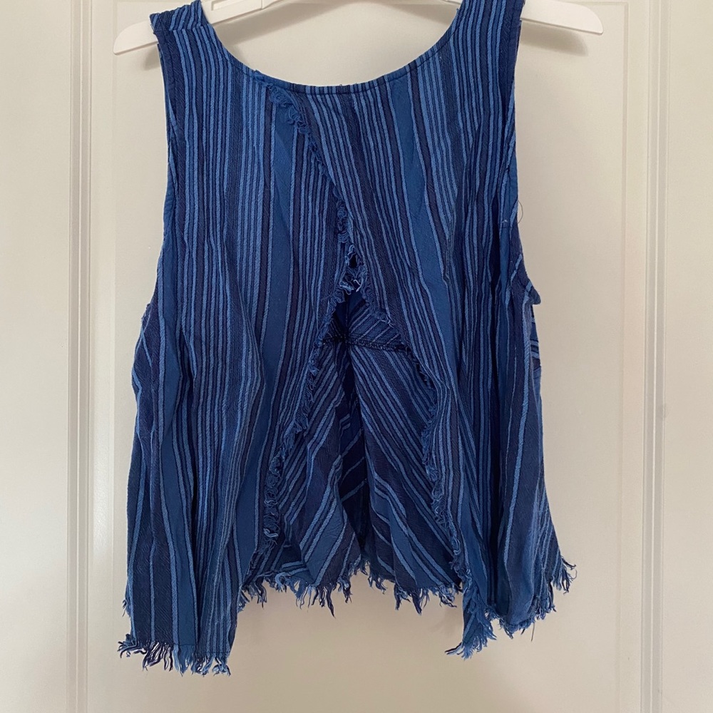 Multi-Blues Open Back Top - Picture 2 of 2